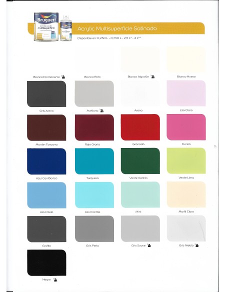 ESMALTE AGUA ACRYLIC MULTISUPERFICIE SATINADO