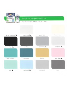 ESMALTE AGUA ACRYLIC MULTISUPERFICIE MATE 2