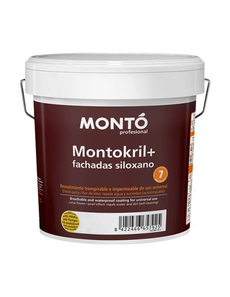 REVESTIMIENTO MONTOKRIL+SILOXANO MONTO LISO BLANCO 12L