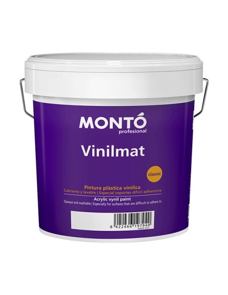 MATE VINILICO VINILMAT MONTO LISOS BLANCO